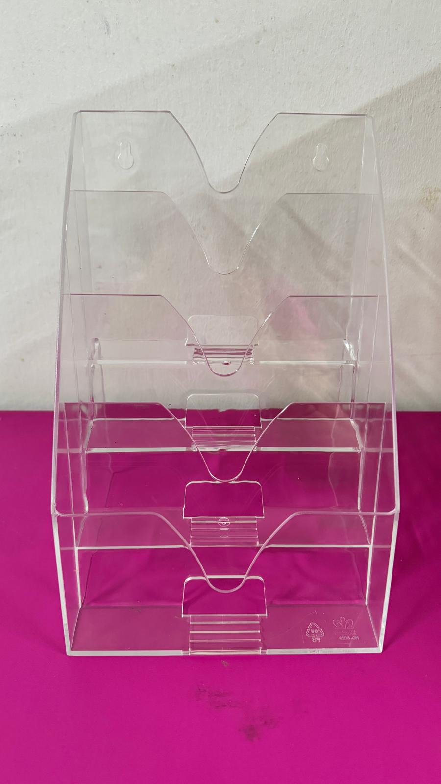 Acrylic 4 Tier Brochure Holder A5